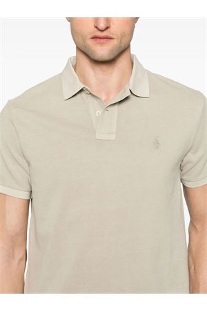 Polo in cotone beige RALPH LAUREN | 710969626006NEWOLIVE